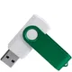 Флешка из переработанного пластика на 4 Гб Twist Eco USB 2.0, белая / зеленая - фото № 3