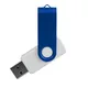 Флешка из переработанного пластика на 64 Гб Twist Eco USB 2.0, белая / синяя - фото № 1