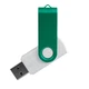 Флешка из переработанного пластика на 64 Гб Twist Eco USB 2.0, белая / зеленая - фото № 1