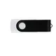 Флешка из переработанного пластика на 8 Гб Twist Eco USB 2.0, белая / черная - фото № 2