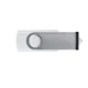 Флешка из переработанного пластика на 8 Гб Twist Eco USB 2.0, белая / серебристая - фото № 2