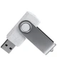 Флешка из переработанного пластика на 8 Гб Twist Eco USB 2.0, белая / серебристая - фото № 3