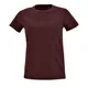 Фуболка женская Sol's Imperial Fit Women, бордовый меланж - фото № 1