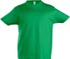 Футболка детская Sol's Imperial Kids 190, ярко-зеленая - фото № 1