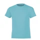 Футболка детская Sol's Regent Fit Kids, бирюзовая - фото № 1