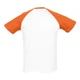 Футболка мужская Sol's Funky, белая / оранжевая - фото № 2