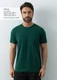 Футболка хлопковая Stan 51, 150 г/м2, темно-зеленая - фото № 7