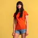 Футболка женская Fruit of the Loom Ladies Iconic 150, белая - фото № 6