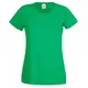 Футболка женская Fruit of the Loom Lady-Fit Valueweight T 165, зеленая - фото № 1
