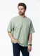 Футболка оверсайз Stan 40, 260 гр/м2, светло-зеленая - фото № 4