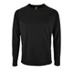 Лонгслив спортивный из сетки мужской Sol's Sporty LSL Men, черный - фото № 1
