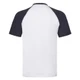 Футболка мужская Fruit of the Loom Short Sleeve Baseball T 160, белая / темно-синяя - фото № 3