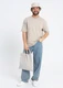 Футболка унисекс оверсайз Stan, 260 гр/м2, бежевая - фото № 8