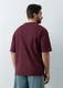 Футболка унисекс оверсайз Stan, 260 гр/м2, бордовая - фото № 6