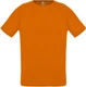 Футболка спортивная из сетки унисекс Sol's Sporty 140, оранжевая - фото № 1
