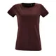 Футболка женская Sol's Regent Fit Women, бордовый меланж - фото № 1