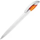 Ручка шариковая пластиковая Lecce Pen Golf White, белая / оранжевая - фото № 1