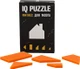 Головоломка IQ Puzzle в виде домика, стекло, оранжевая - фото № 1