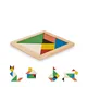Головоломка из дерева Tangram, разноцветная - фото № 1