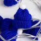 Гирлянда Cosy Poms, синяя - фото № 4