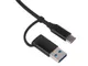 Хаб Evolt Link с коннектором 2 в 1: USB-C и USB-A, черный - фото № 3