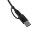 Хаб Evolt Link с коннектором 2 в 1: USB-C и USB-A, черный - фото № 4