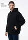Худи унисекс оверсайз Stan Интерсофт, 350 гр/м2, черное - фото № 6