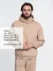 Худи Molti Kulonga Oversize, 350 г/м2, бежевое - фото № 9