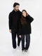 Худи оверсайз унисекс Molti Snuggie, черное - фото № 12
