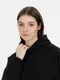 Худи оверсайз унисекс Molti Snuggie, черное - фото № 10