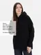 Худи оверсайз унисекс Molti Snuggie, черное - фото № 8