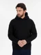 Худи оверсайз унисекс Molti Snuggie, черное - фото № 1