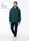 Худи унисекс оверсайз Stan 66, футер без начеса, 350 гр/м2, темно-зеленое - фото № 4