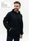 Худи унисекс Stan 20, футер с начесом, 260 гр/м2, черное - фото № 4