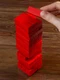 Игра Деревянная башня мини, красная - фото № 4
