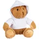 Игрушка мягкая «Мишка Cuddleton» в белом худи, коричневая - фото № 2
