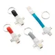 Кабель брелок 3 в 1: micro USB / Lightning / Type C, XD Collection, белый/ красный - фото № 5