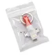 Кабель брелок 3 в 1: micro USB / Lightning / Type C, XD Collection, белый/ красный - фото № 2
