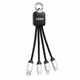 Кабель-брелок с подсветкой гравировки Plug, черный - фото № 1