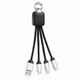 Кабель-брелок с подсветкой гравировки Plug, черный - фото № 2