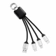 Кабель-брелок с подсветкой гравировки Plug, черный - фото № 3