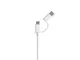 Кабель Mi 2 in 1 USB Cable Micro-USB to Type C, 30 см, белый - фото № 2