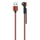 Кабель USB - micro USB, угловой плетеный, Olmio Stand, бирюзовый - фото № 1