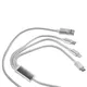 Кабель Uniscend Triple Power Delivery в футляре, серый / черный - фото № 1