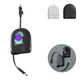 Кабель Xoopar ICE-R с ретрактором 2 в 1, разъемы USB-C и Lightning, 60 Вт, белый - фото № 5