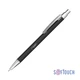 Карандаш механический с ластиком CPen Ray, soft touch, чёрный / хром - фото № 1