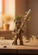 Карандаш вечный из бамбука с ластиком Groot, бежевый - фото № 8