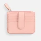 Картхолдер на молнии из натуральной кожи Unison, розовый - фото № 2