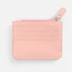 Картхолдер на молнии из натуральной кожи Unison, розовый - фото № 3