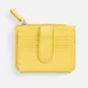 Картхолдер на молнии из натуральной кожи Unison, желтый - фото № 2